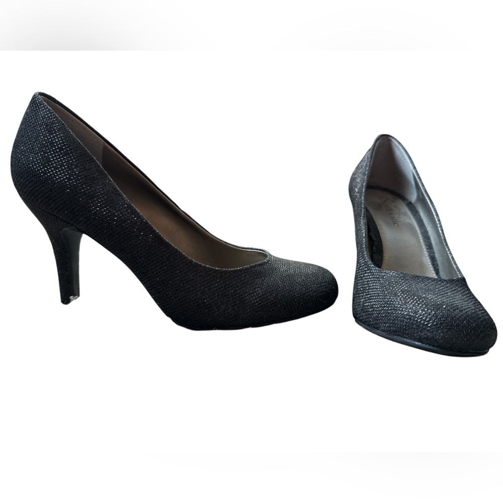 Kelly & Katie Black Sparkle Heels